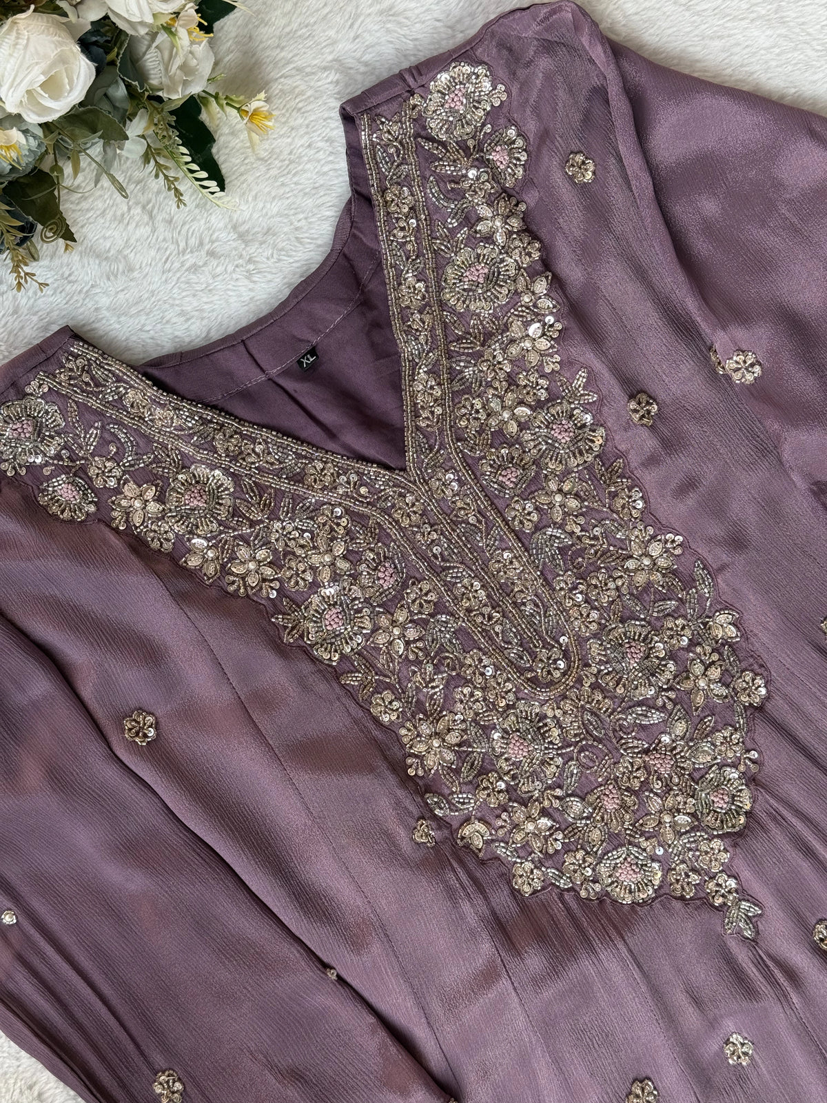 Chinnon premium hand work gown - AV0005