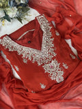 Premium chinnon gown set - AV0010