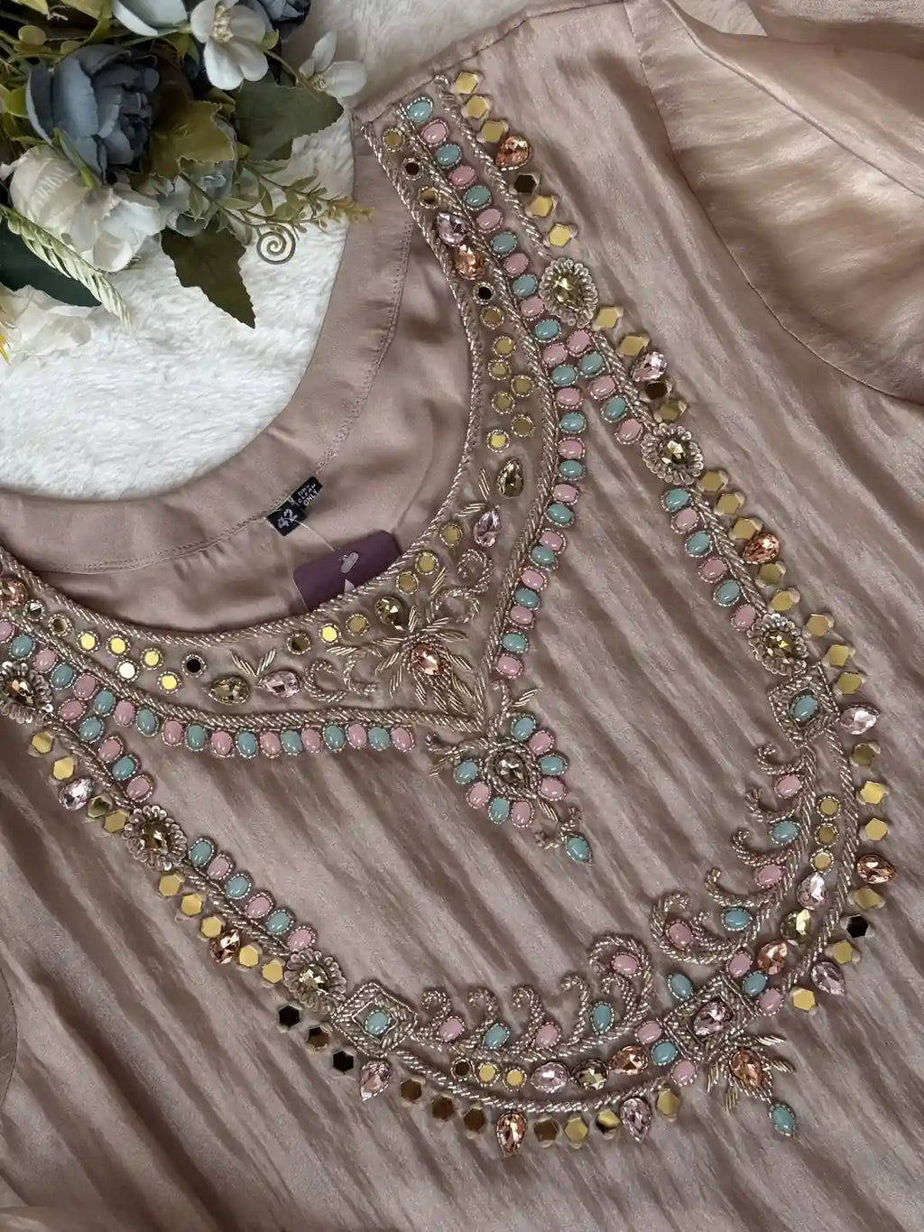 Tissue necklace A-line set - AV0008