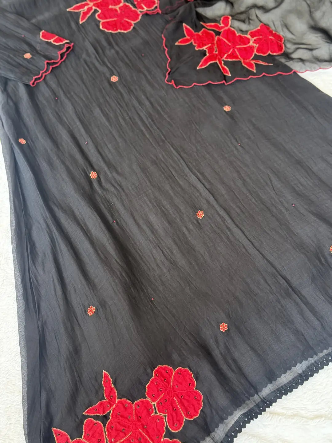 Mul chanderi A-line suit - AV0012